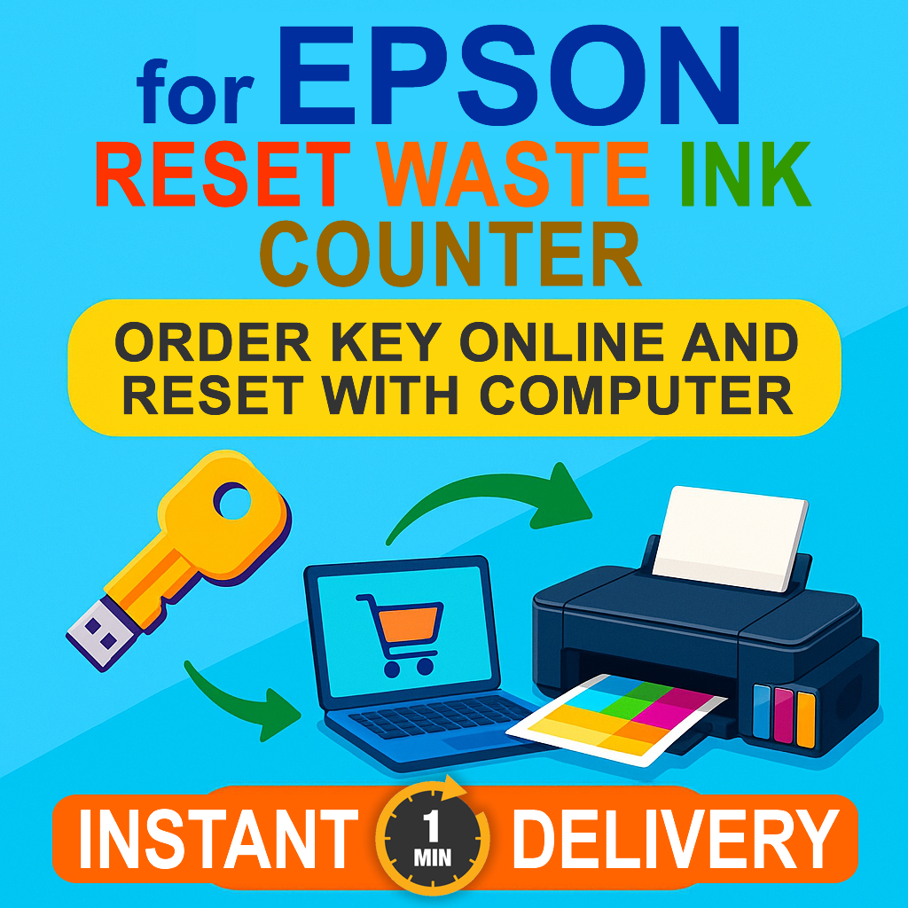 Reset-Schlüssel für Epson Drucker – Resttinten-Zähler (WIC Reset)